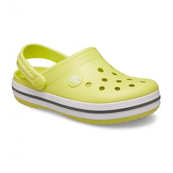 Saboți Crocs Crocband Toddlers New Clog Galben - Citrus/Grey - poza 2