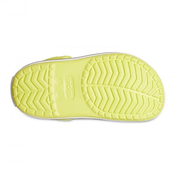 Saboți Crocs Crocband Toddlers New Clog Galben - Citrus/Grey - poza 4