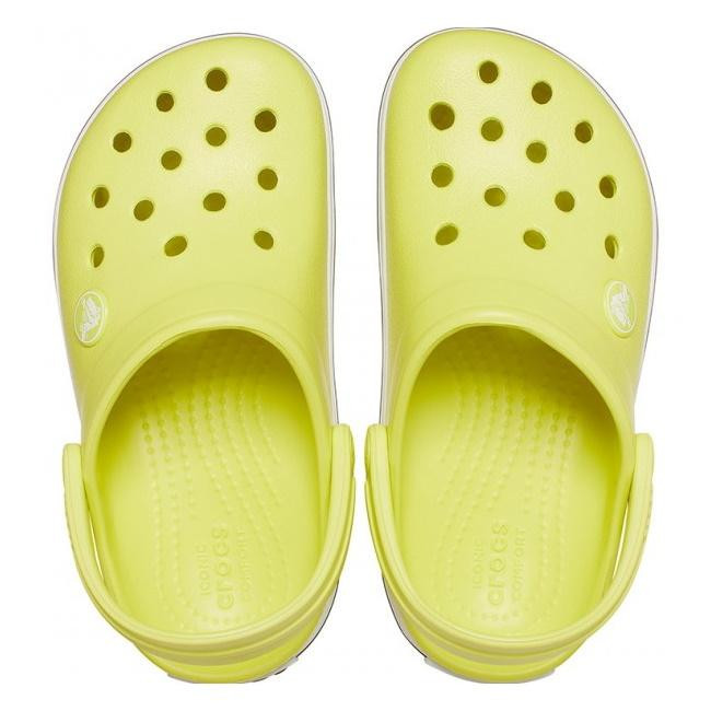 Saboți Crocs Crocband Toddlers New Clog Galben - Citrus/Grey - poza 5