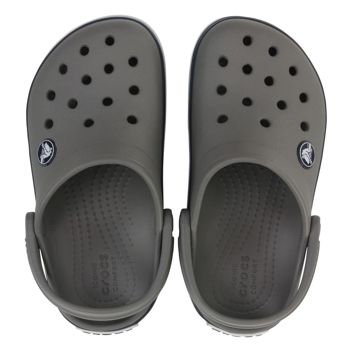 Saboți Crocs Crocband Toddlers New Clog Gri - Smoke/Navy - poza 5