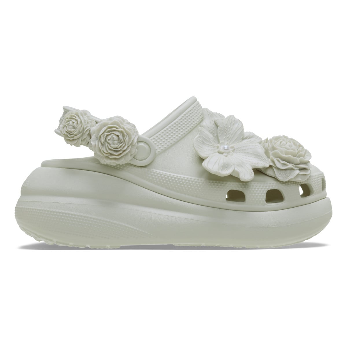 Saboți Crocs Crush Bouquet Clog Bej - Linen