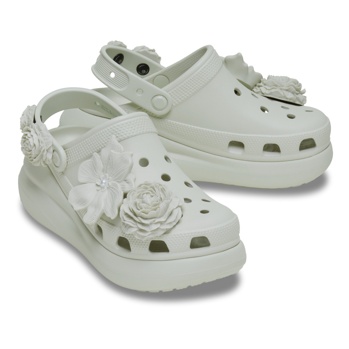 Saboți Crocs Crush Bouquet Clog Bej - Linen - poza 4