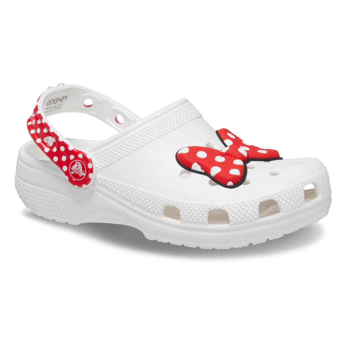 Saboti Crocs Disney Minnie Mouse Classic Clog Kids Alb - White/Red - poza 2