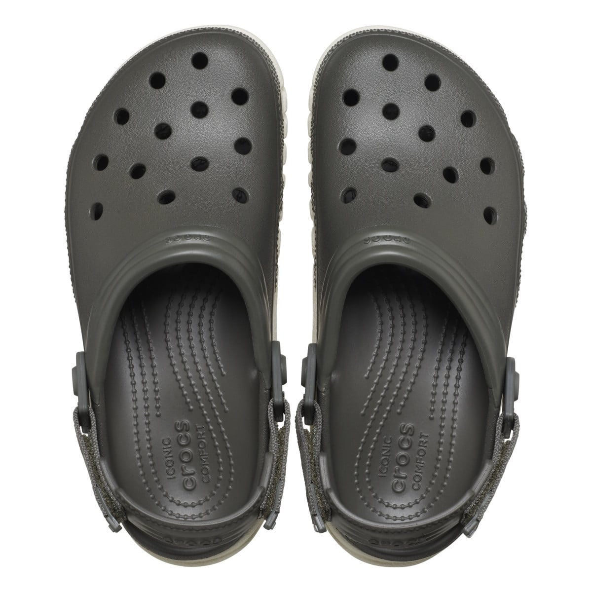 Saboti Crocs Duet Max II Clog Verde - Dusty Olive/Stucco - poza 5