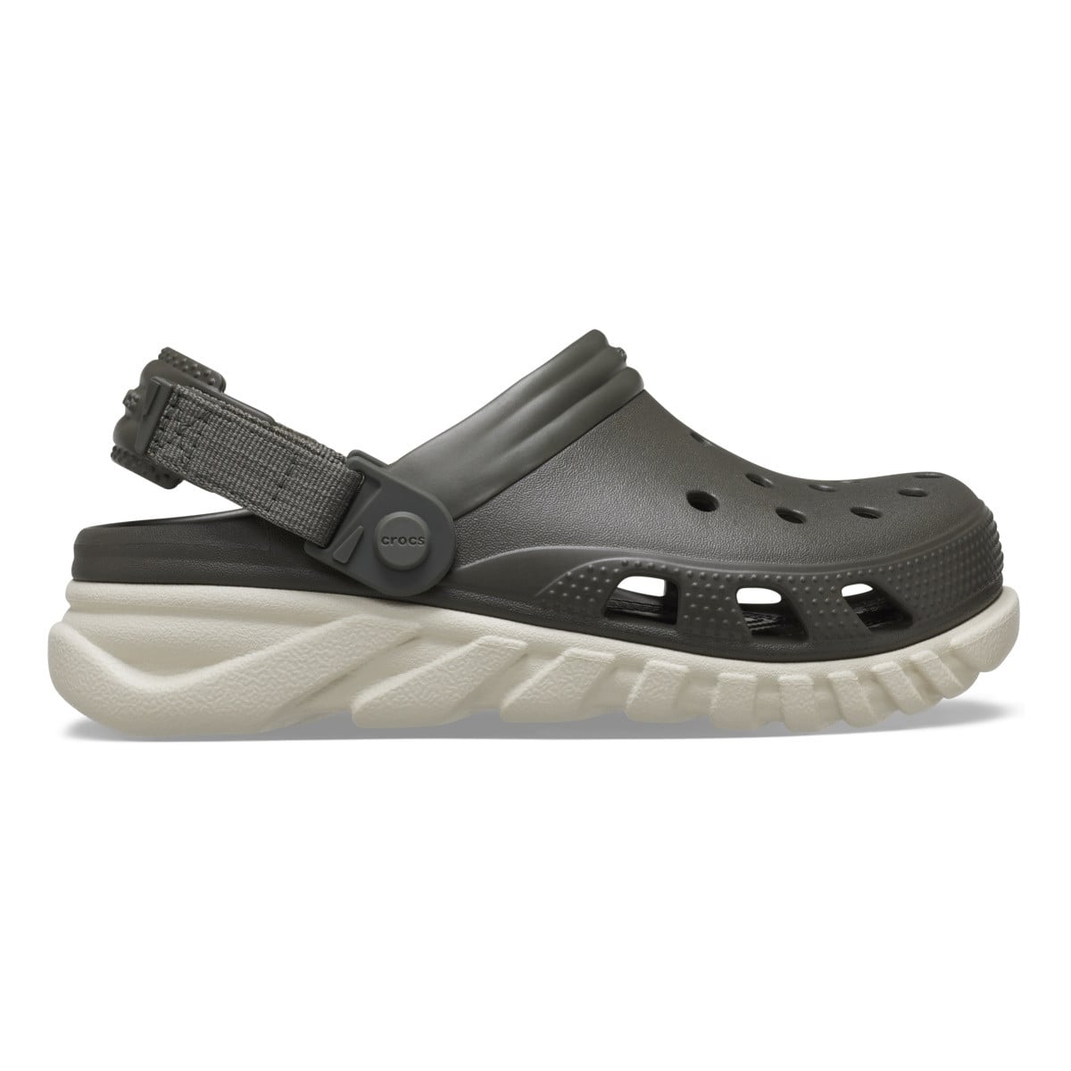 Saboti Crocs Duet Max II Clog Verde - Dusty Olive/Stucco - poza 1