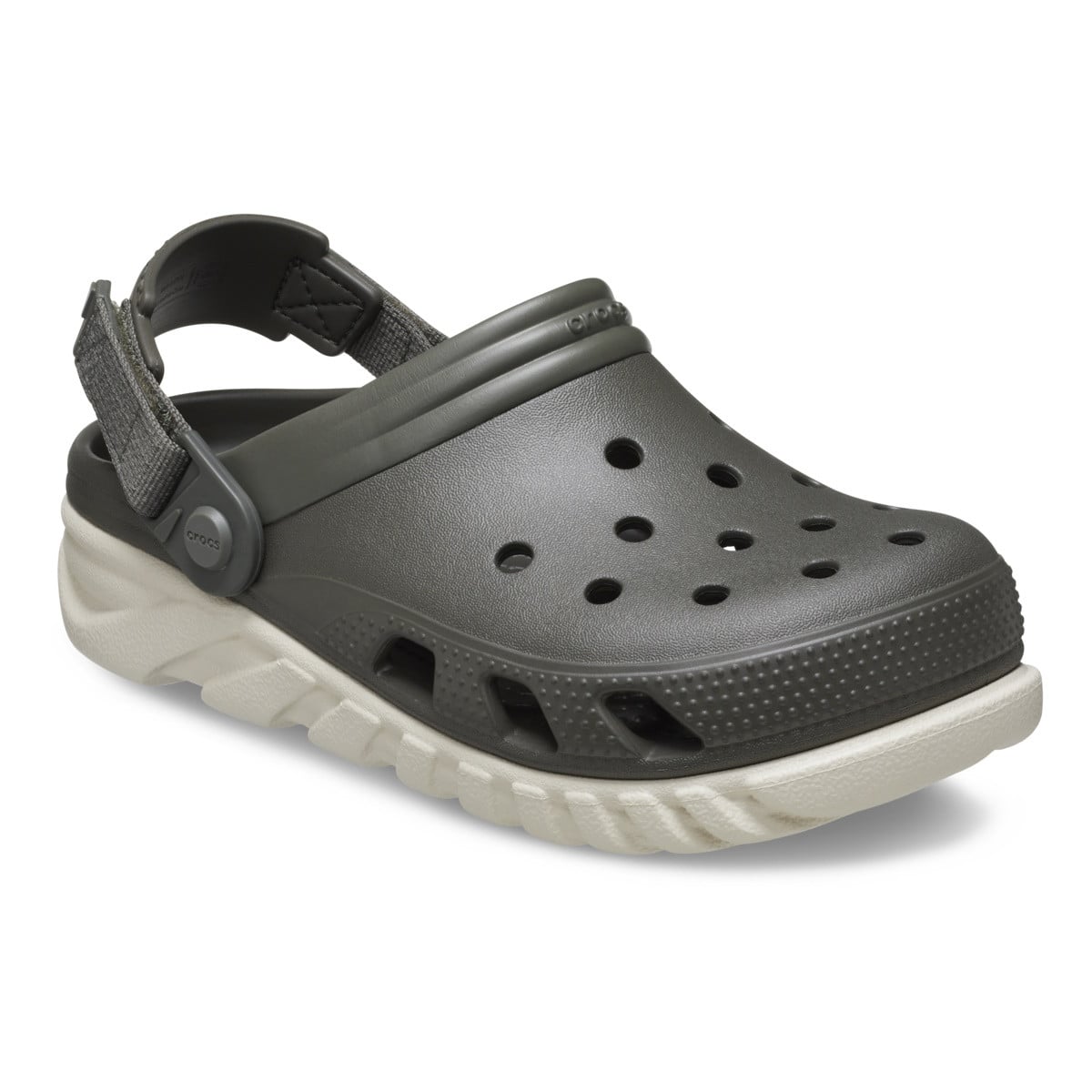 Saboti Crocs Duet Max II Clog Verde - Dusty Olive/Stucco - poza 3