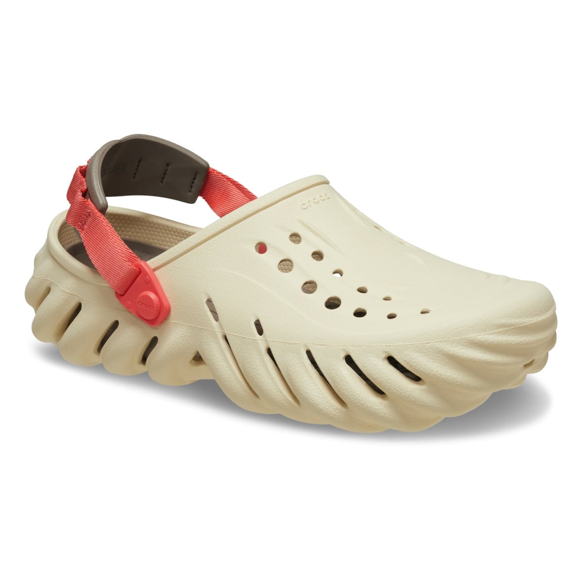 Saboti Crocs Echo Clog Bej - Vanilla - poza 2