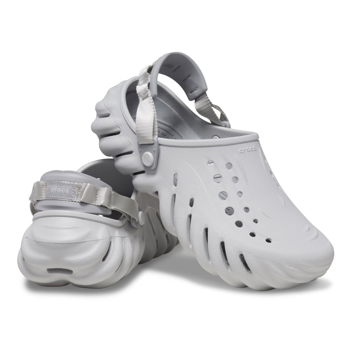 Saboti Crocs Echo Clog Gri - Atmosphere - poza 4