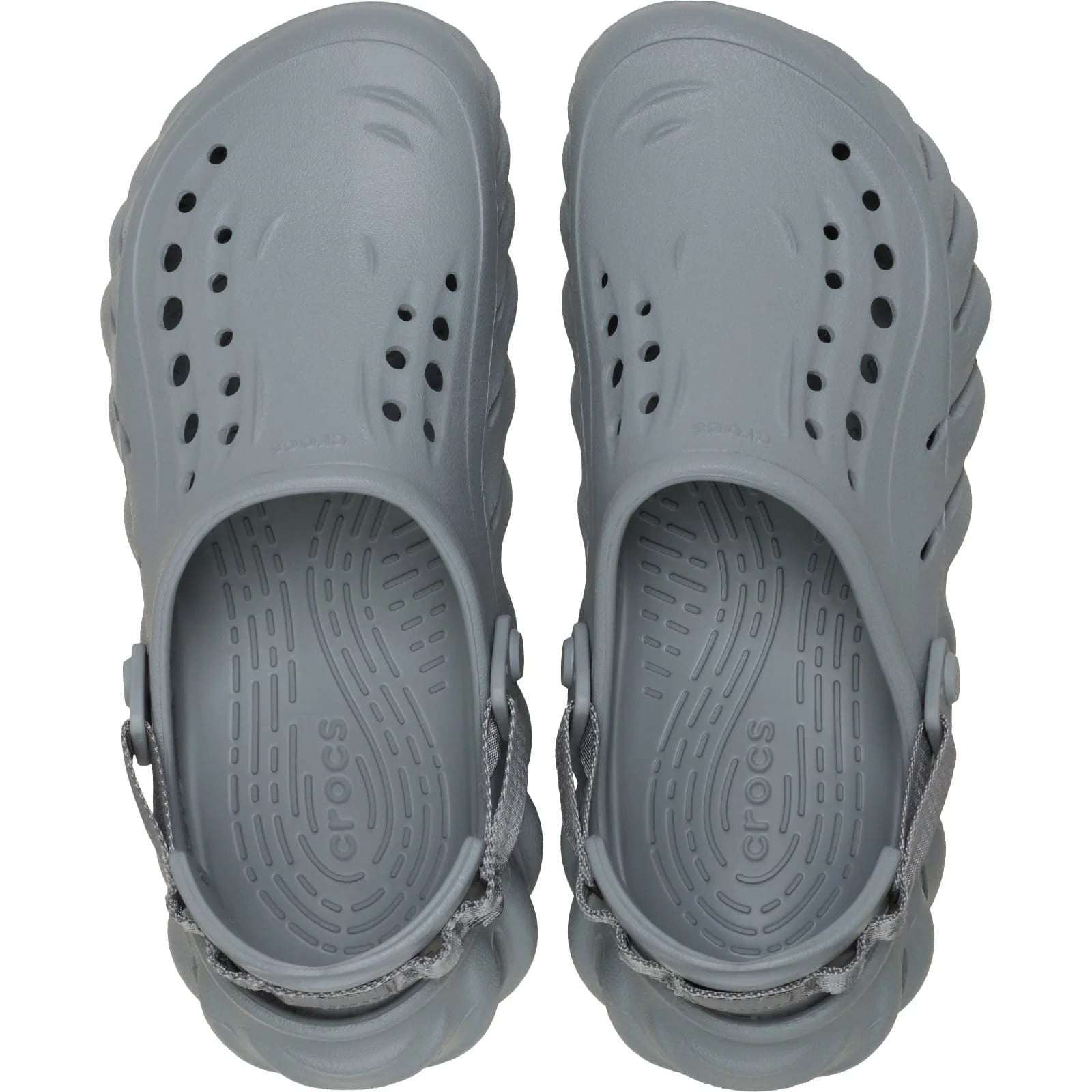 Saboti Crocs Echo Clog Gri - Concrete - poza 4