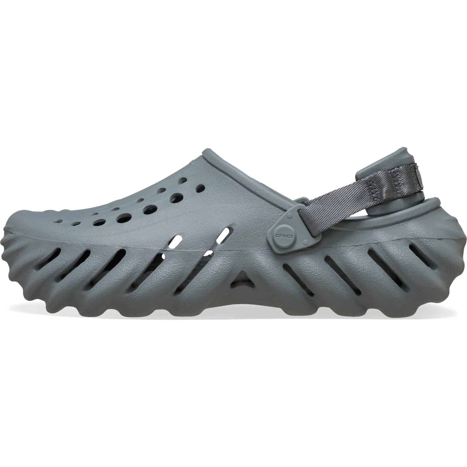 Saboti Crocs Echo Clog Gri - Concrete - poza 2