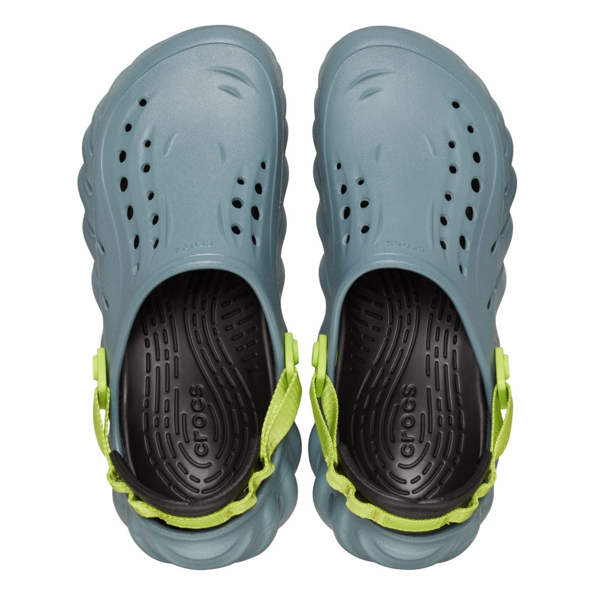Saboti Crocs Echo Clog Gri - Pond - poza 5
