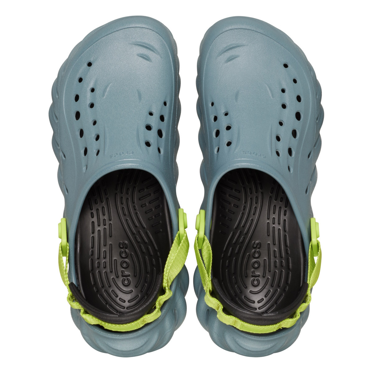 Saboti Crocs Echo Clog Gri - Pond - poza 5