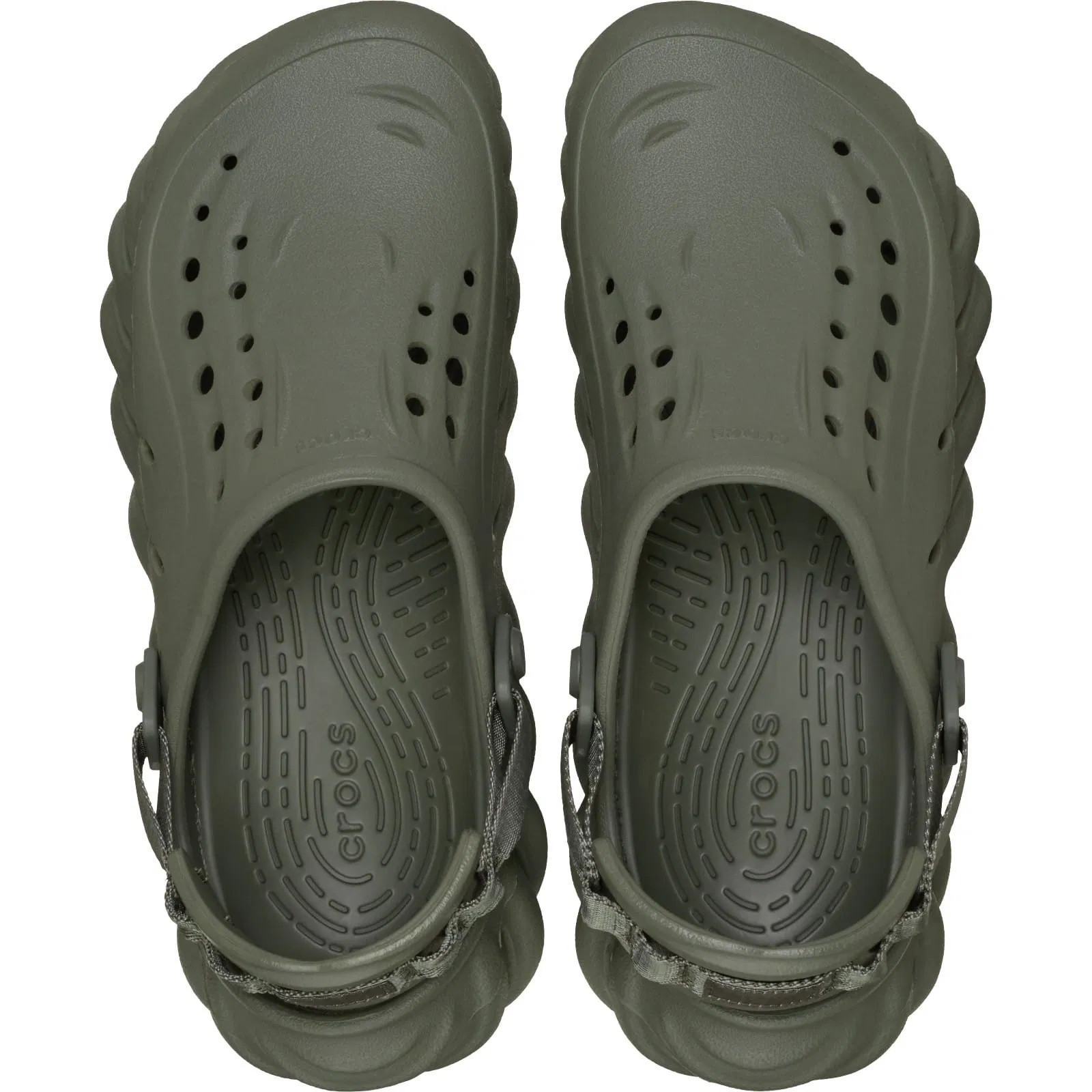 Saboti Crocs Echo Clog Verde - Dusty Olive - poza 4