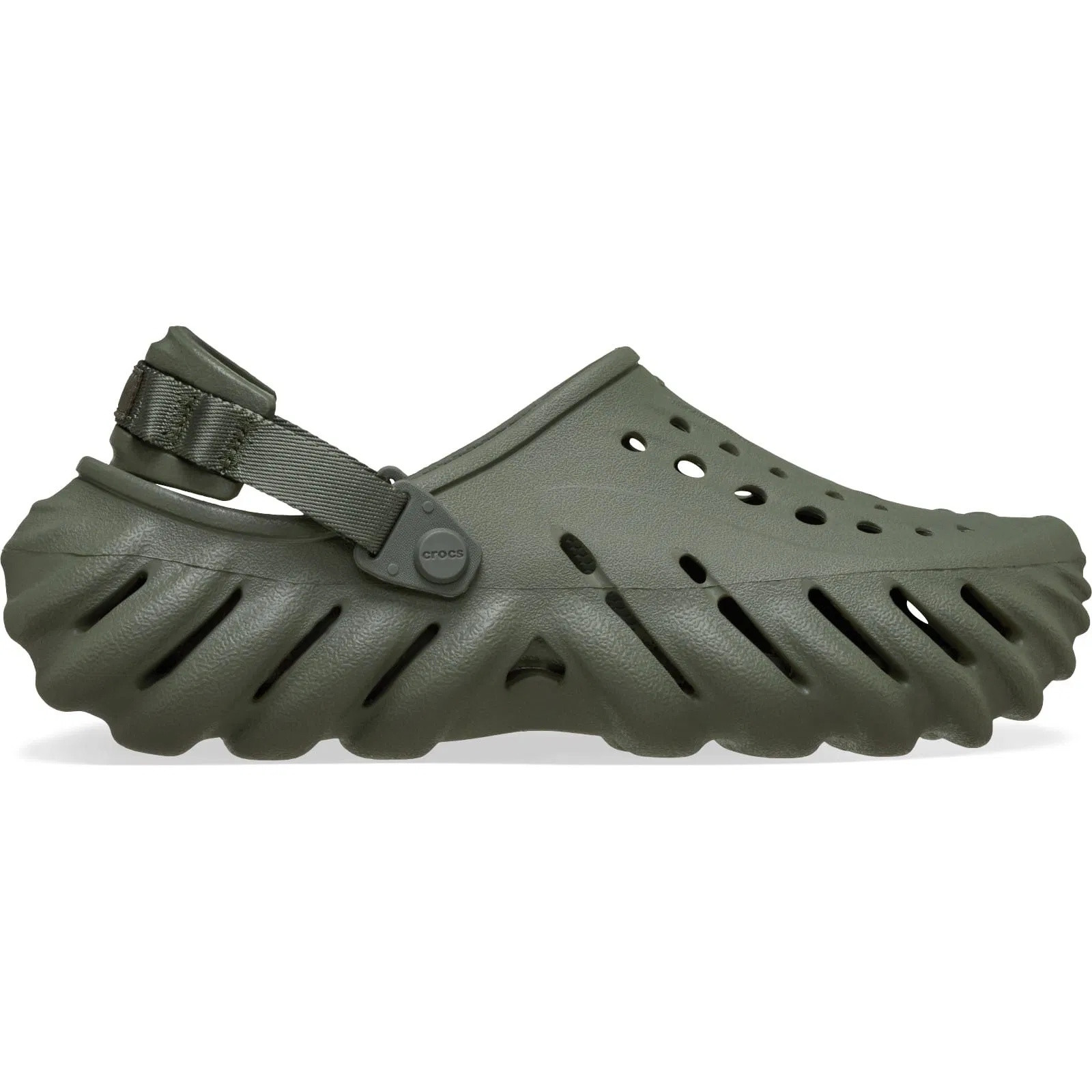 Saboti Crocs Echo Clog Verde - Dusty Olive - poza 1