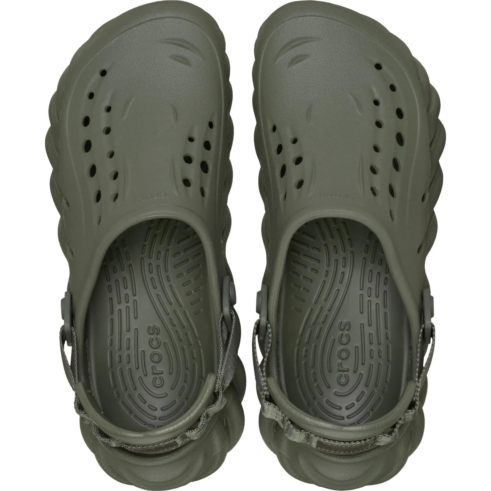 Saboti Crocs Echo Clog Verde - Dusty Olive - poza 4