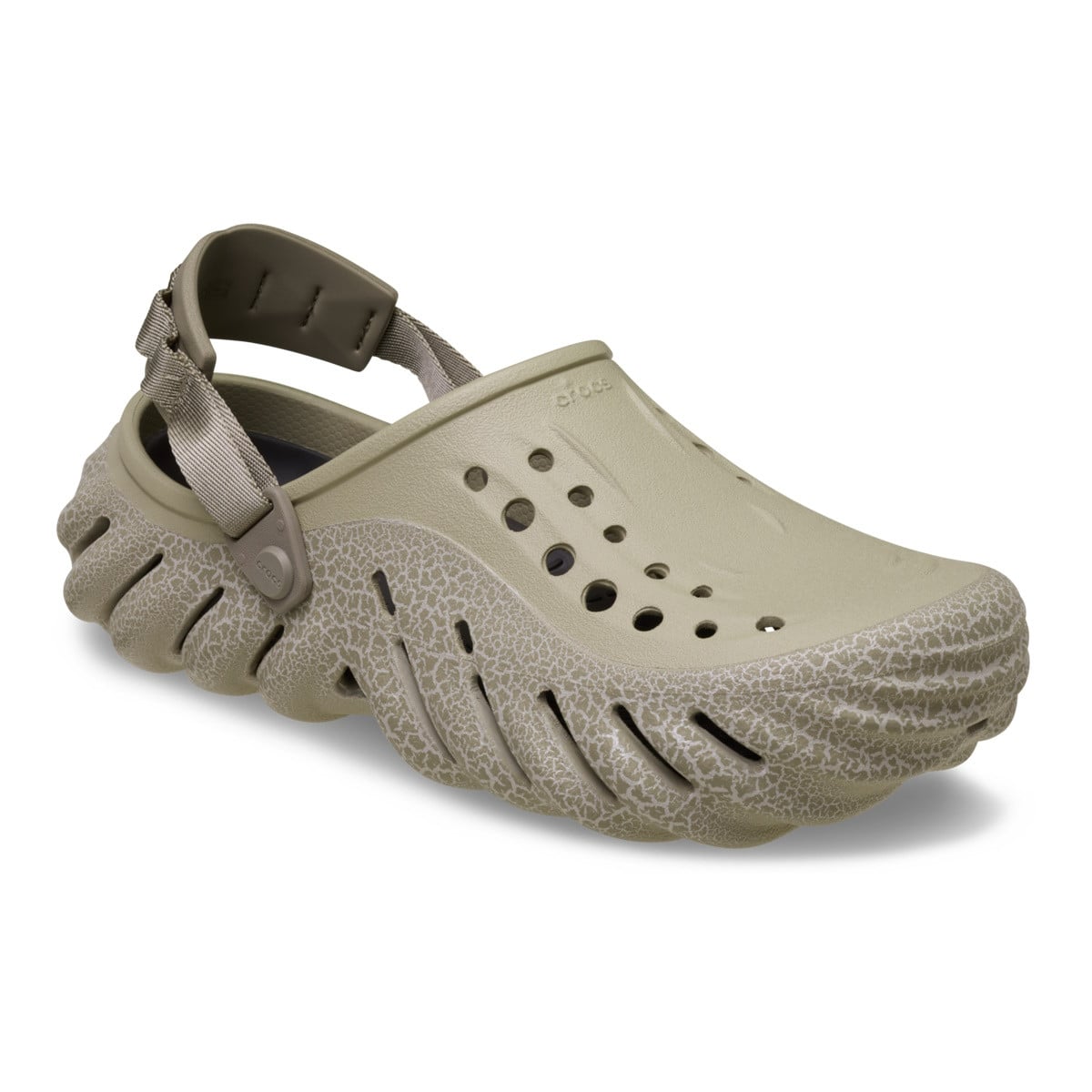 Saboti Crocs Echo Crackle Clog Bej - Moth - poza 2