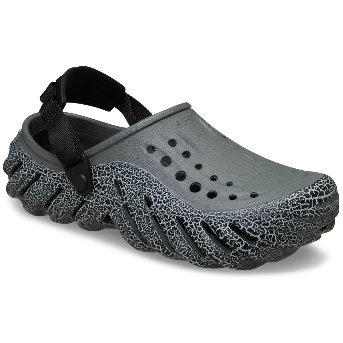 Saboti Crocs Echo Crackle Clog Gri - Slate Grey - poza 2