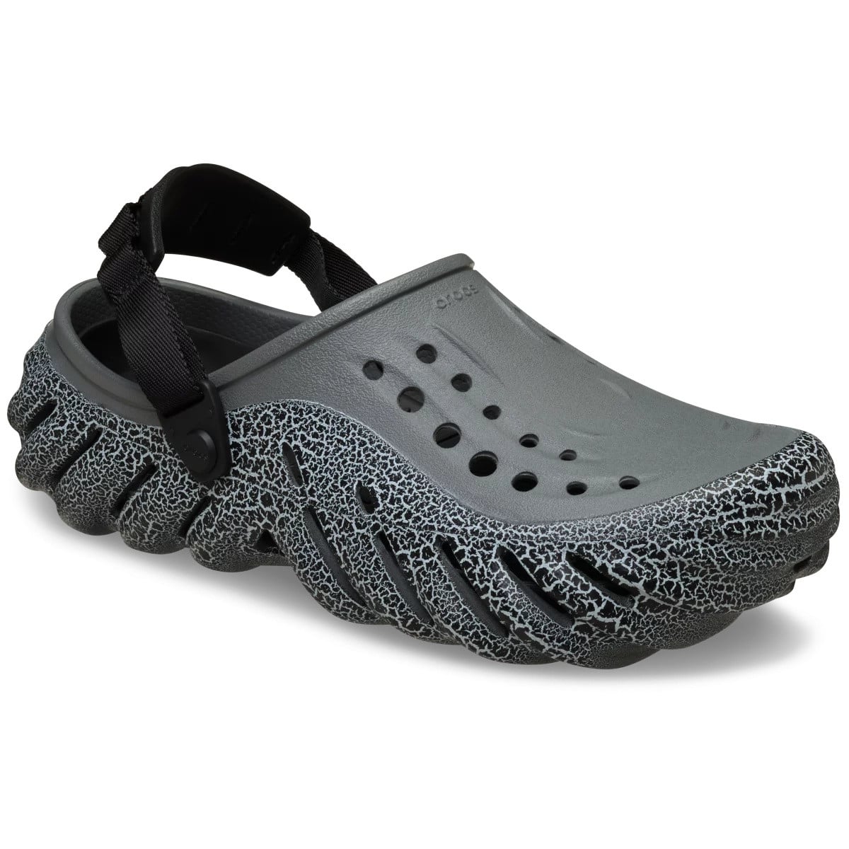 Saboti Crocs Echo Crackle Clog Gri - Slate Grey - poza 2