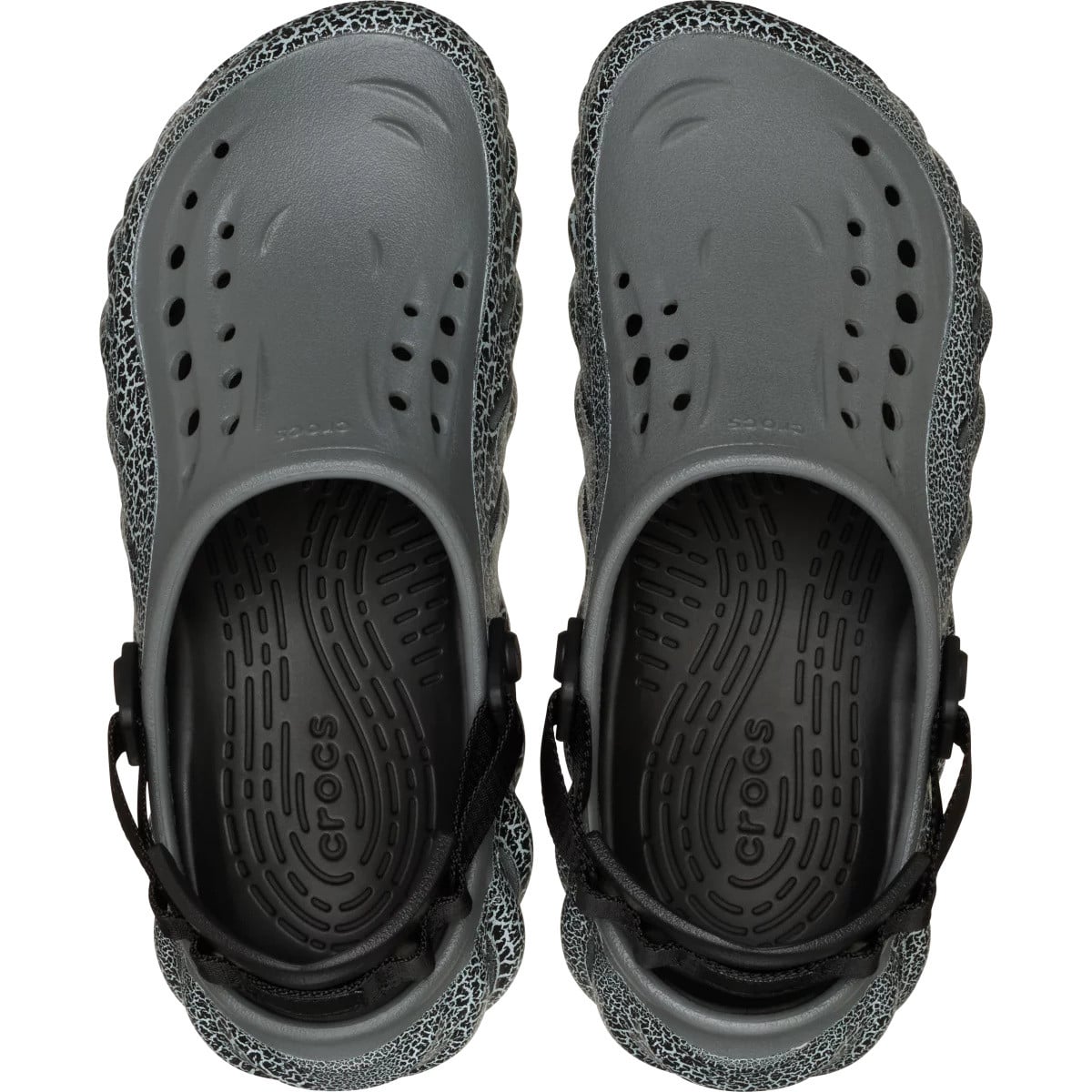 Saboti Crocs Echo Crackle Clog Gri - Slate Grey - poza 4