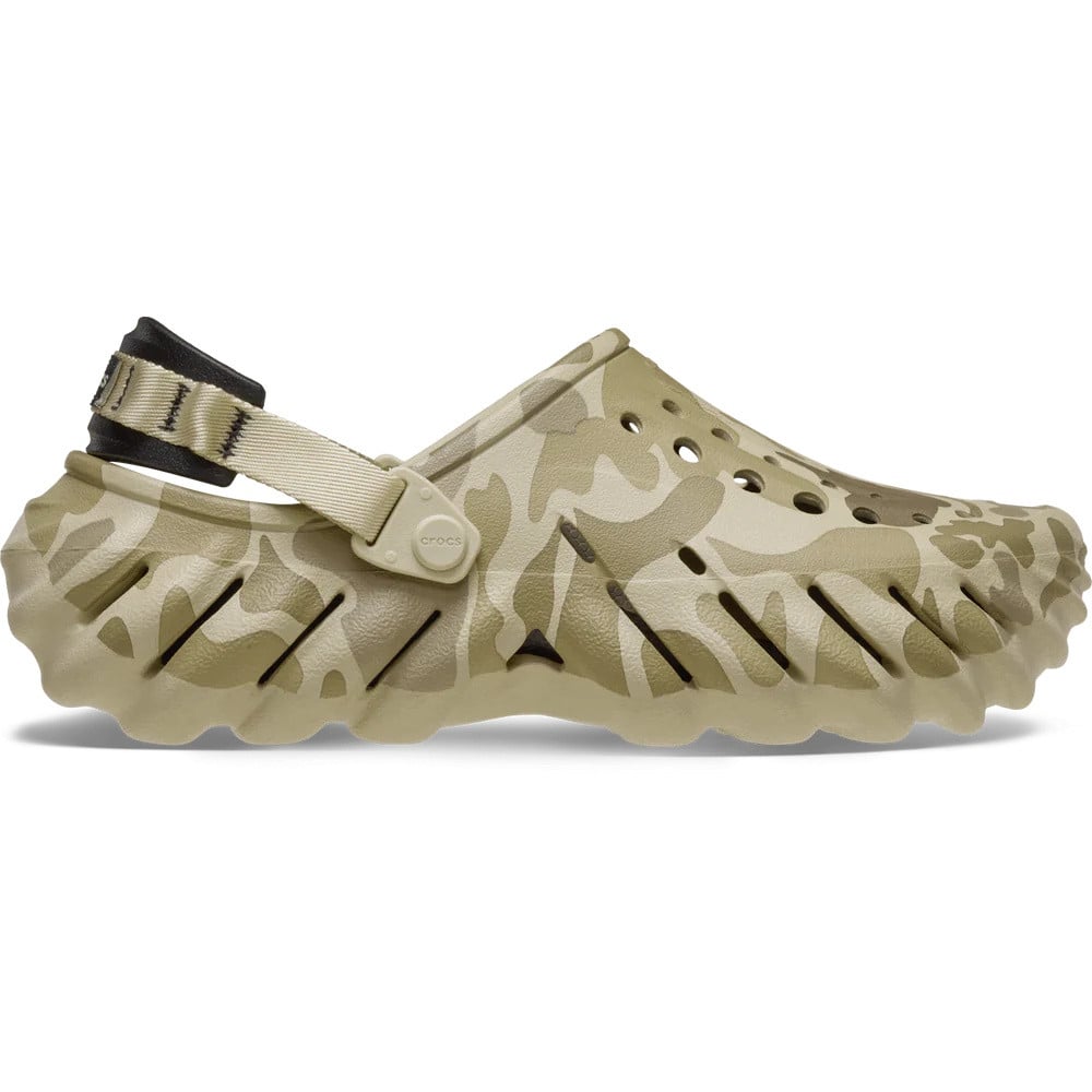 Saboti Crocs Echo Duck Camo Clog Bej - Bone/Black - poza 1