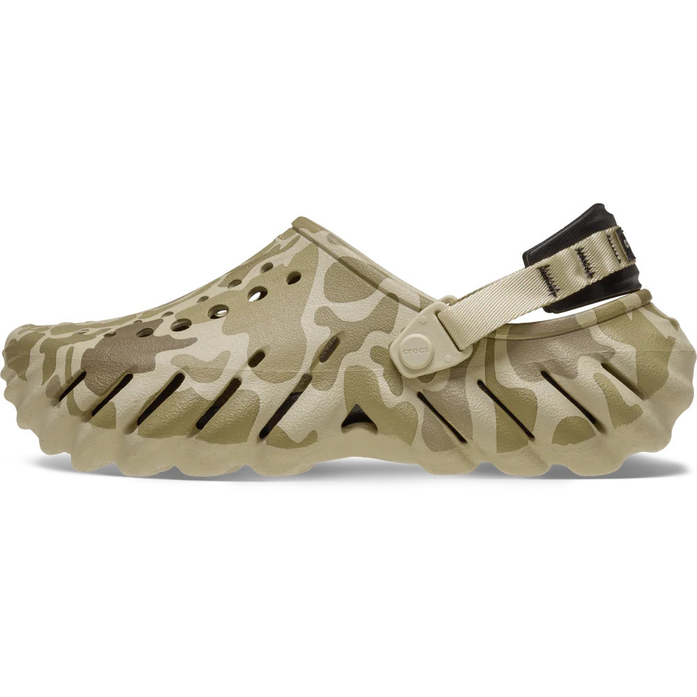 Saboti Crocs Echo Duck Camo Clog Bej - Bone/Black - poza 2