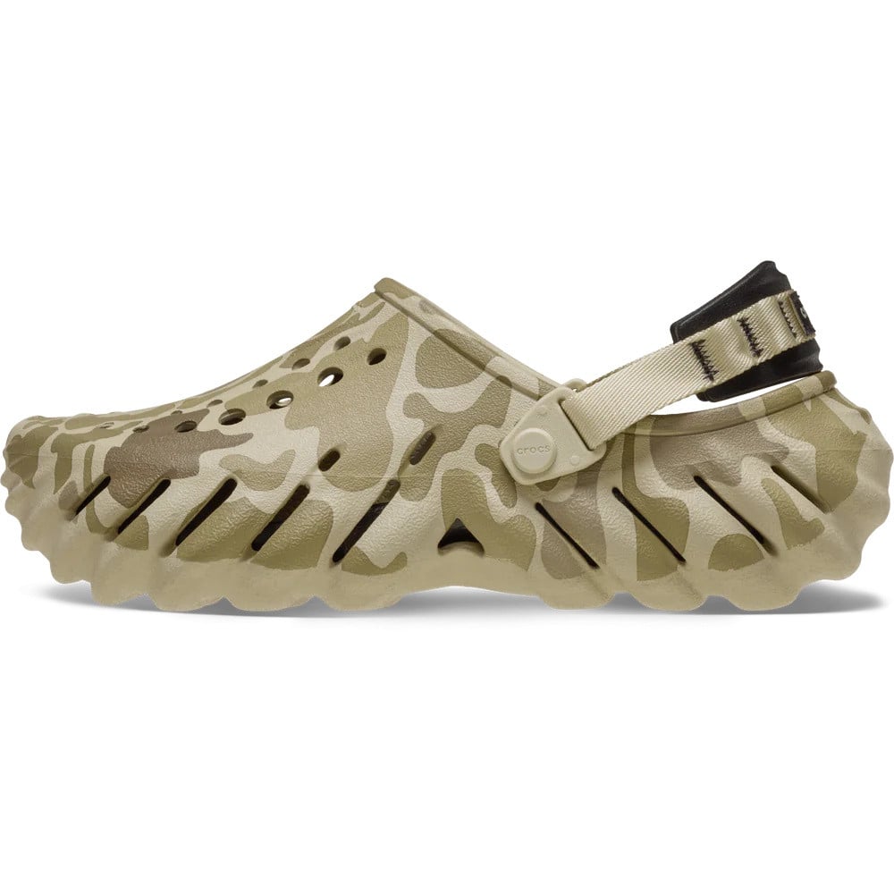Saboti Crocs Echo Duck Camo Clog Bej - Bone/Black - poza 2