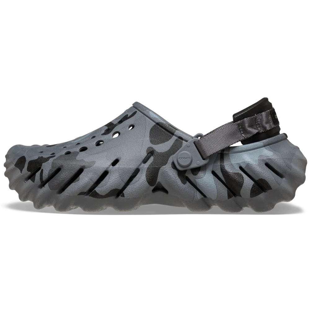 Saboti Crocs Echo Duck Camo Clog Negru - Charcoal/Black - poza 3