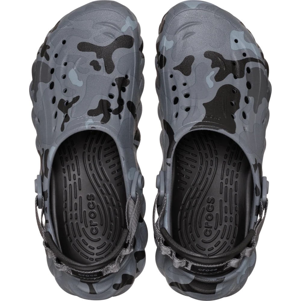 Saboti Crocs Echo Duck Camo Clog Negru - Charcoal/Black - poza 5