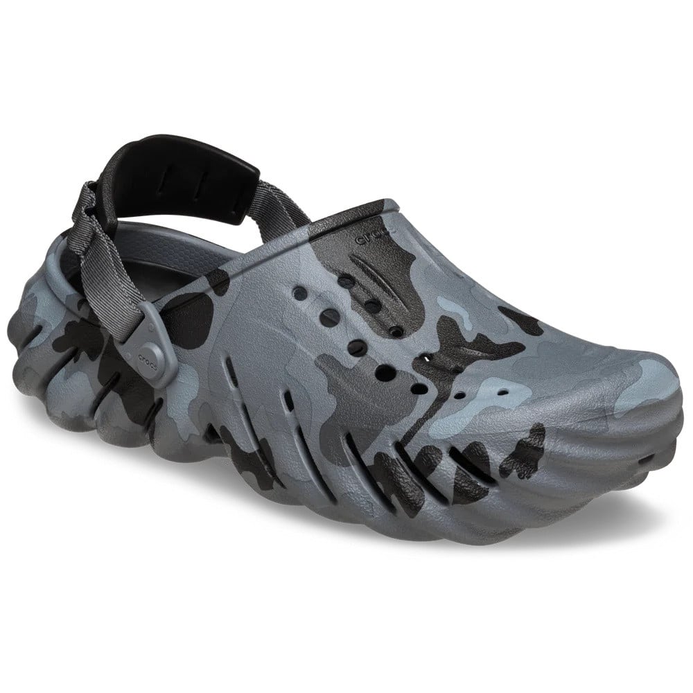 Saboti Crocs Echo Duck Camo Clog Negru - Charcoal/Black - poza 2