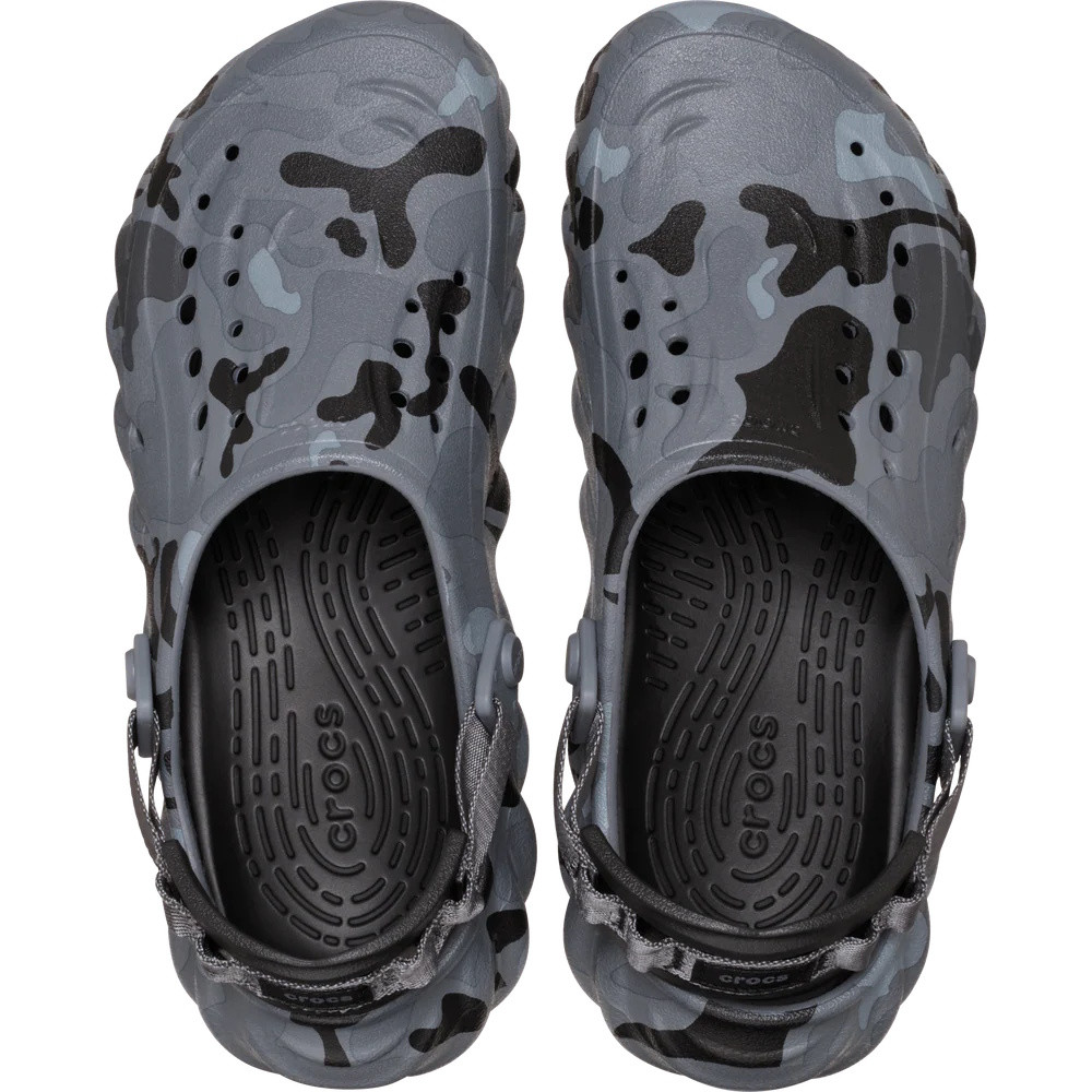 Saboti Crocs Echo Duck Camo Clog Negru - Charcoal/Black - poza 5