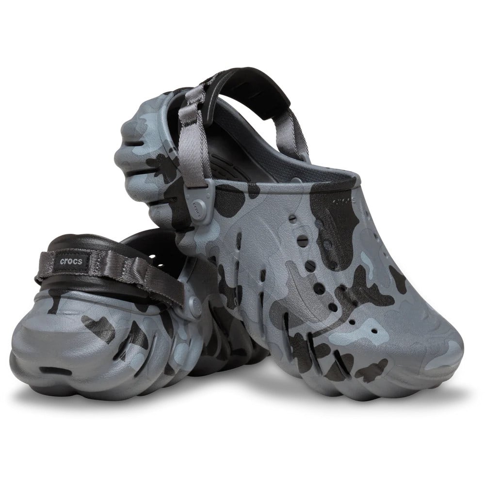 Saboti Crocs Echo Duck Camo Clog Negru - Charcoal/Black - poza 4