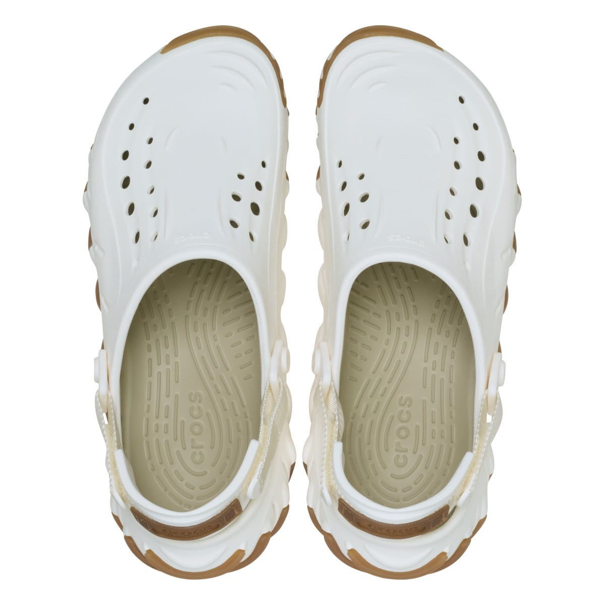 Saboti Crocs Echo Gum RO Clog Alb - Chalk - poza 4