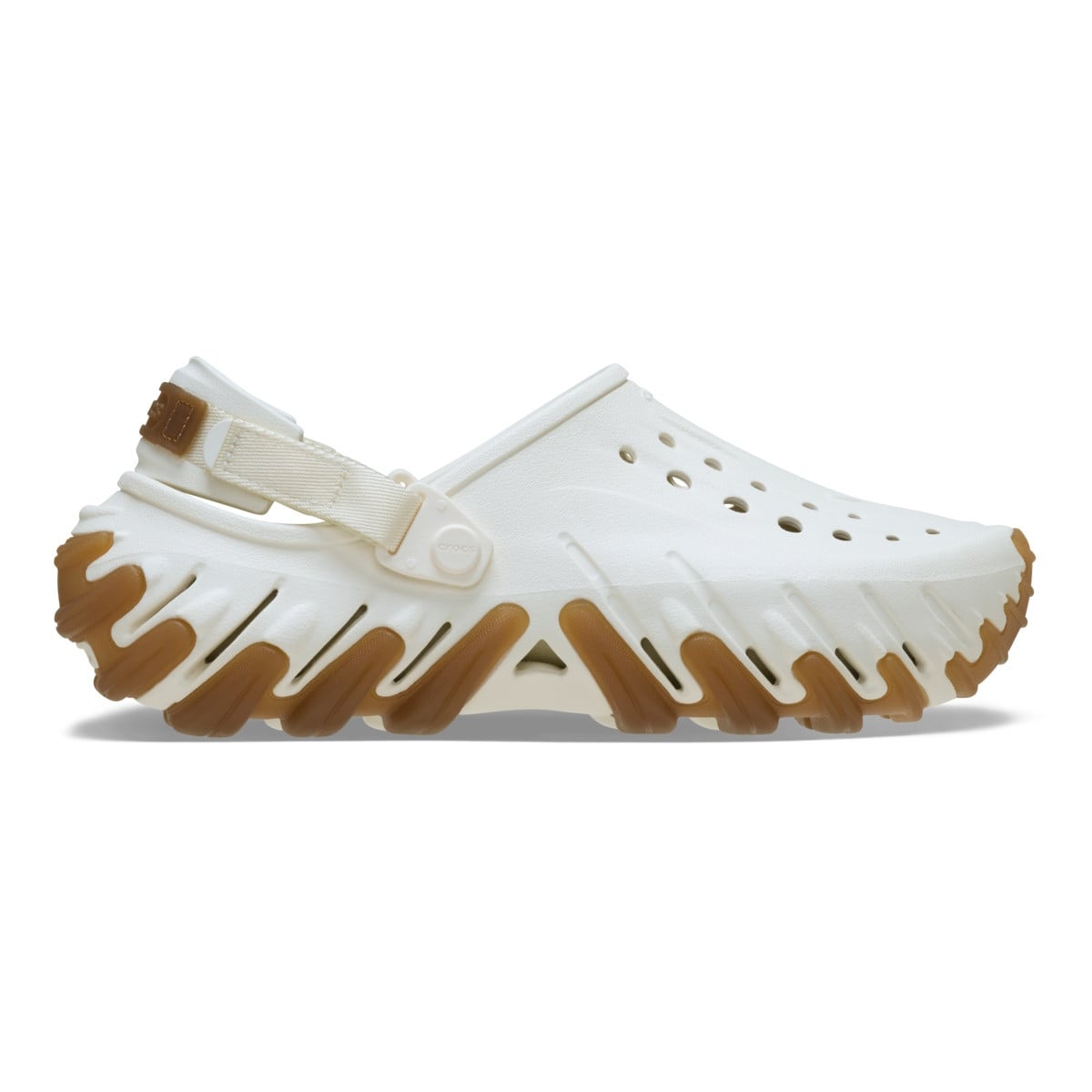 Saboti Crocs Echo Gum RO Clog Alb - Chalk - poza 1