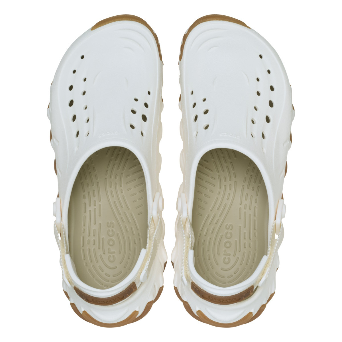 Saboti Crocs Echo Gum RO Clog Alb - Chalk - poza 4