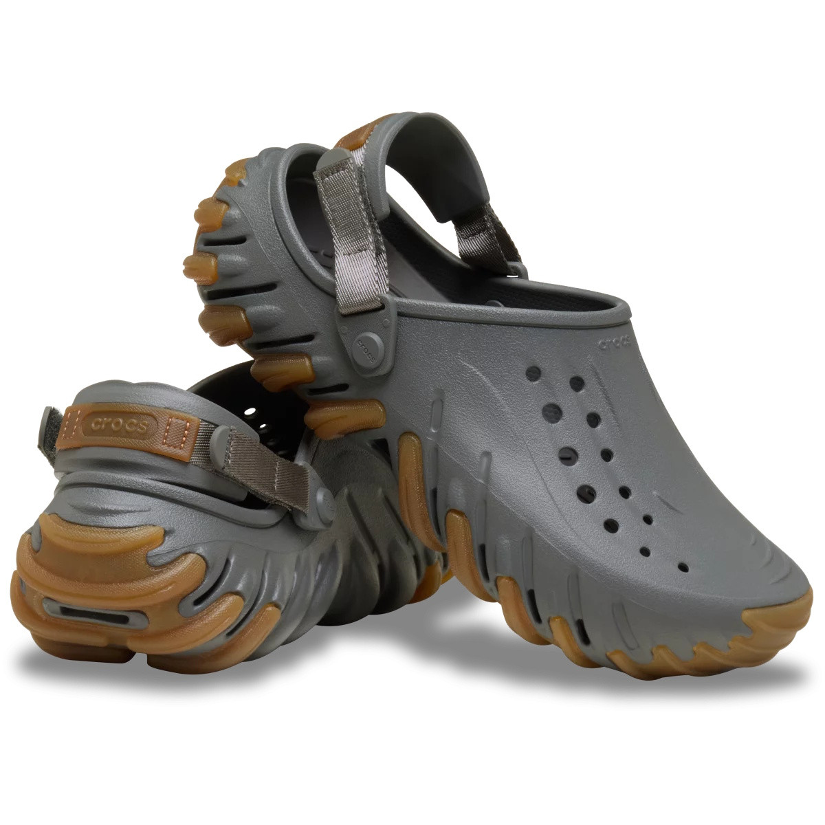 Saboti Crocs Echo Gum RO Clog Gri - Slate Grey - poza 3