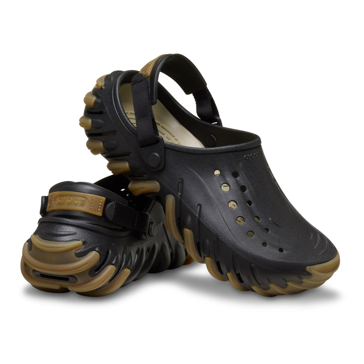 Saboti Crocs Echo Gum RO Clog Negru - Black - poza 4