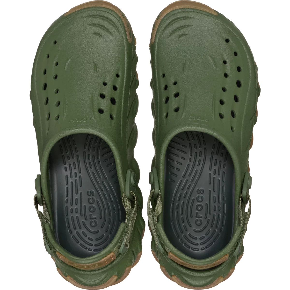 Saboti Crocs Echo Gum RO Clog Verde - Army Green - poza 4