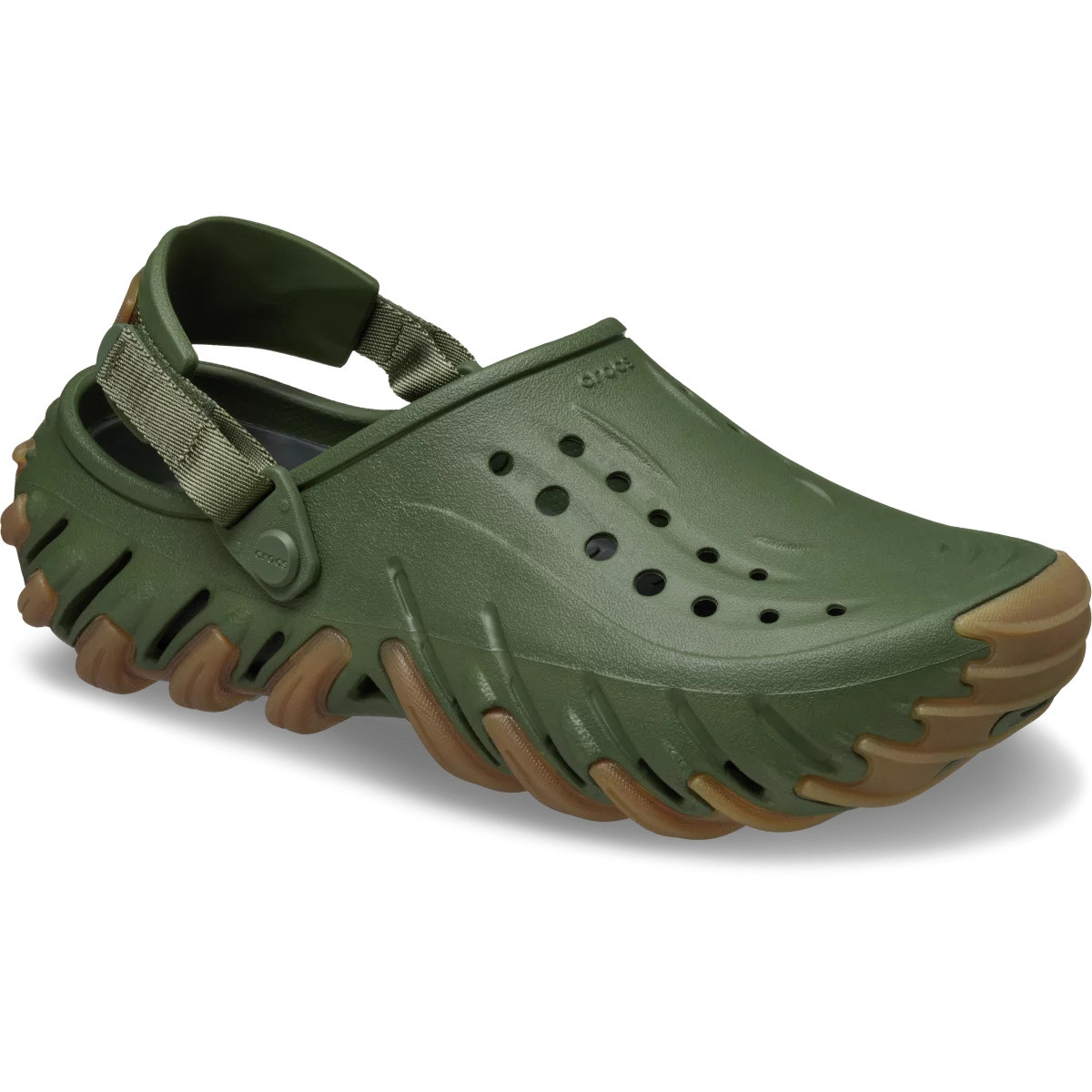 Saboti Crocs Echo Gum RO Clog Verde - Army Green - poza 2
