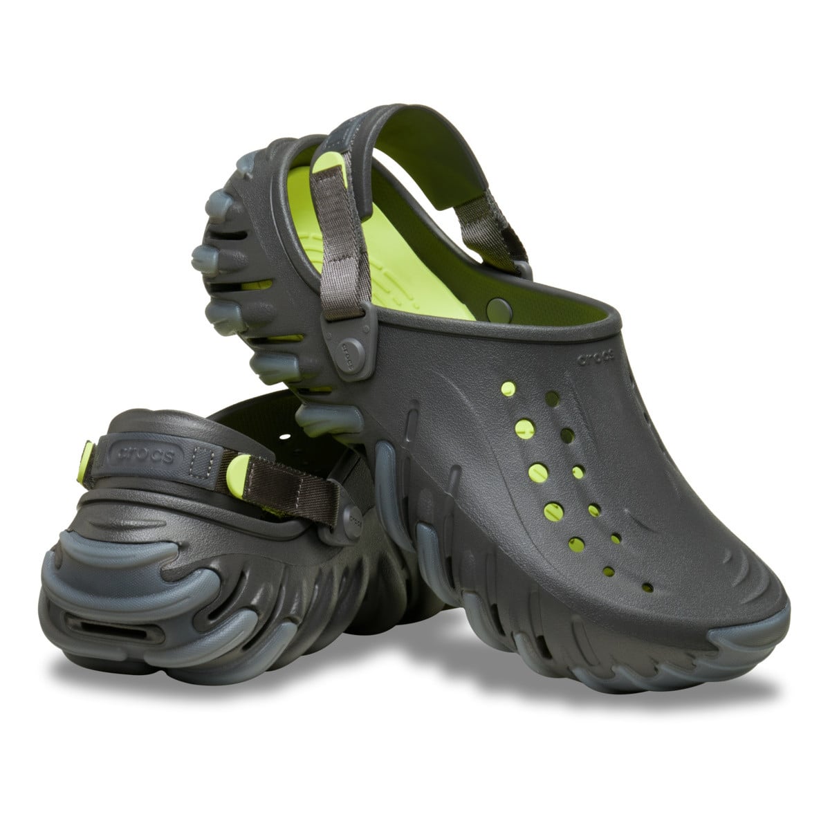 Saboti Crocs Echo Icey RO Clog Negru - Black Sand - poza 4