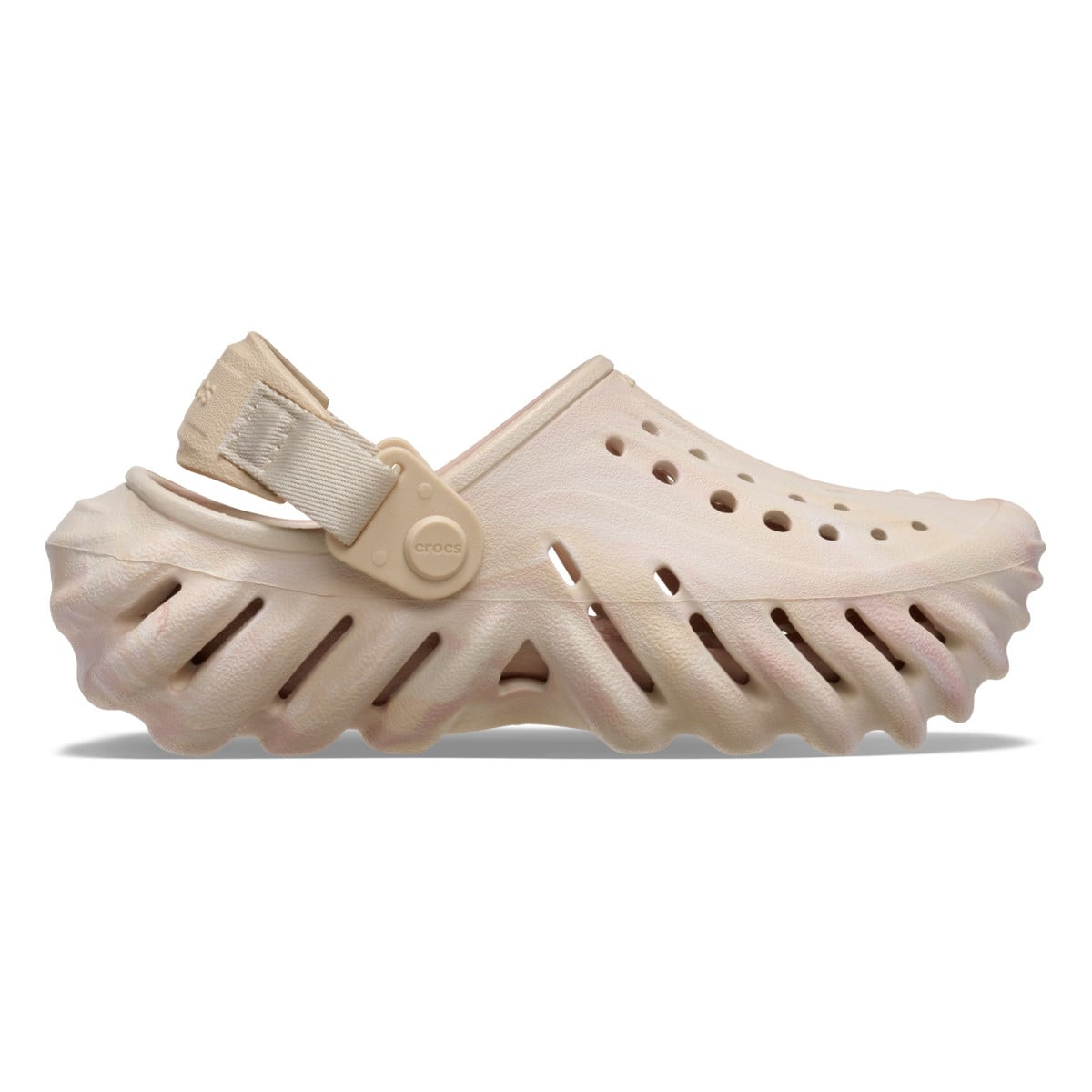 Saboti Crocs Echo Marbled Clog Kids Bej - Quartz/Multi - poza 1