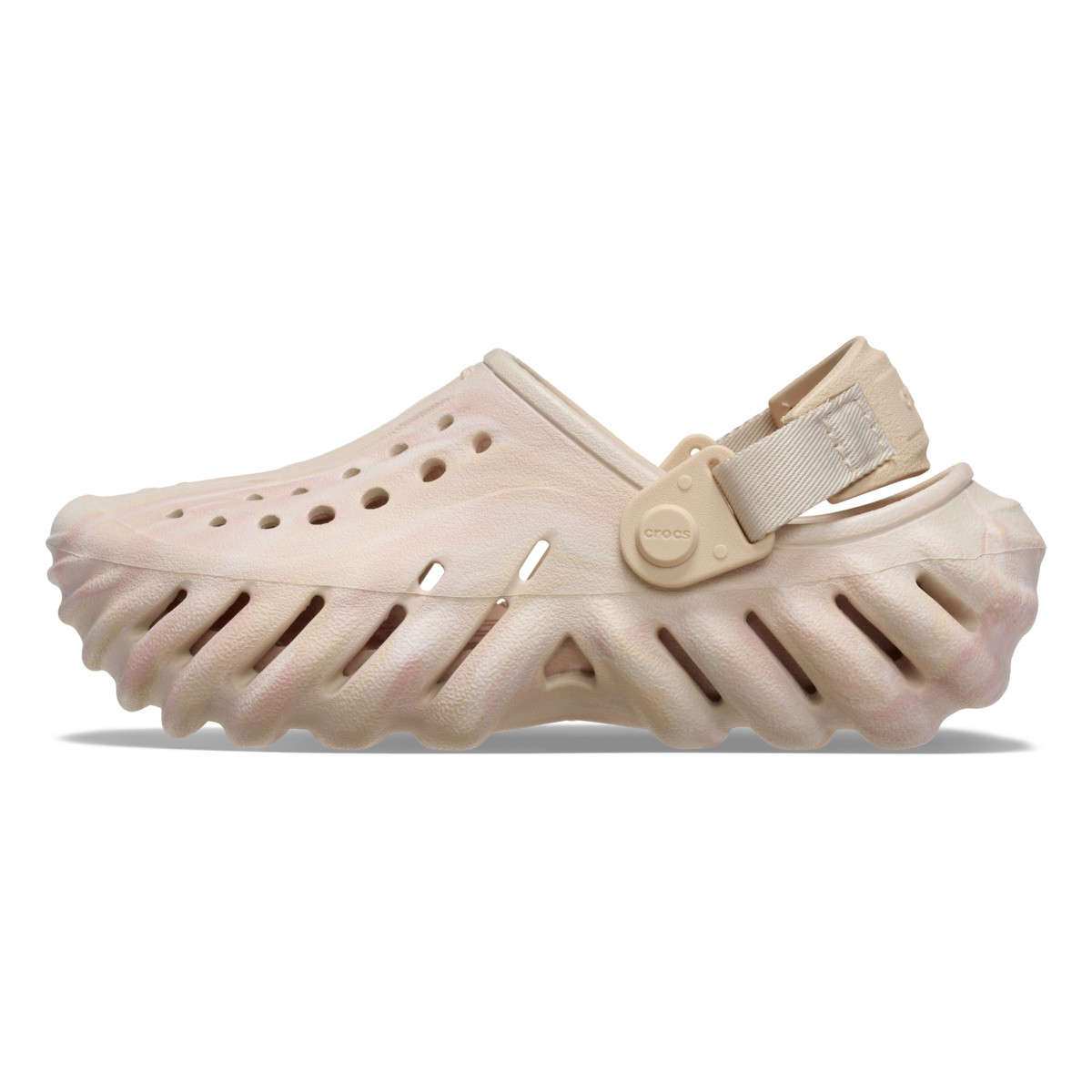 Saboti Crocs Echo Marbled Clog Kids Bej - Quartz/Multi - poza 3