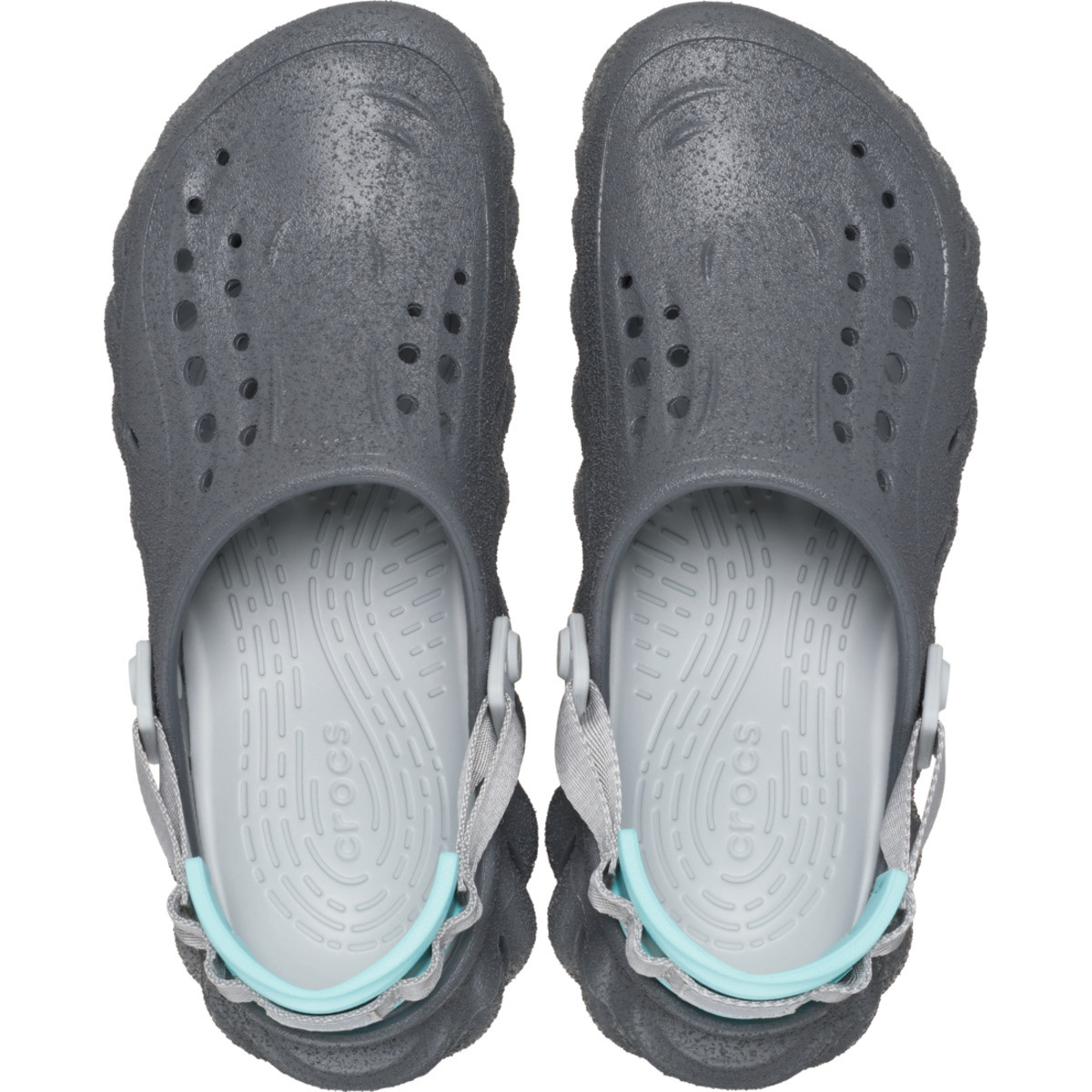Saboti Crocs Echo Sandstorm Clog Gri - Slate Grey/Multi - poza 4