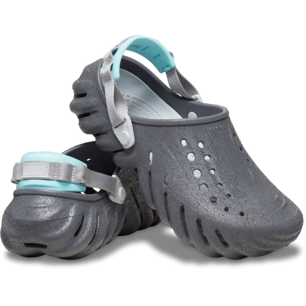 Saboti Crocs Echo Sandstorm Clog Gri - Slate Grey/Multi - poza 3