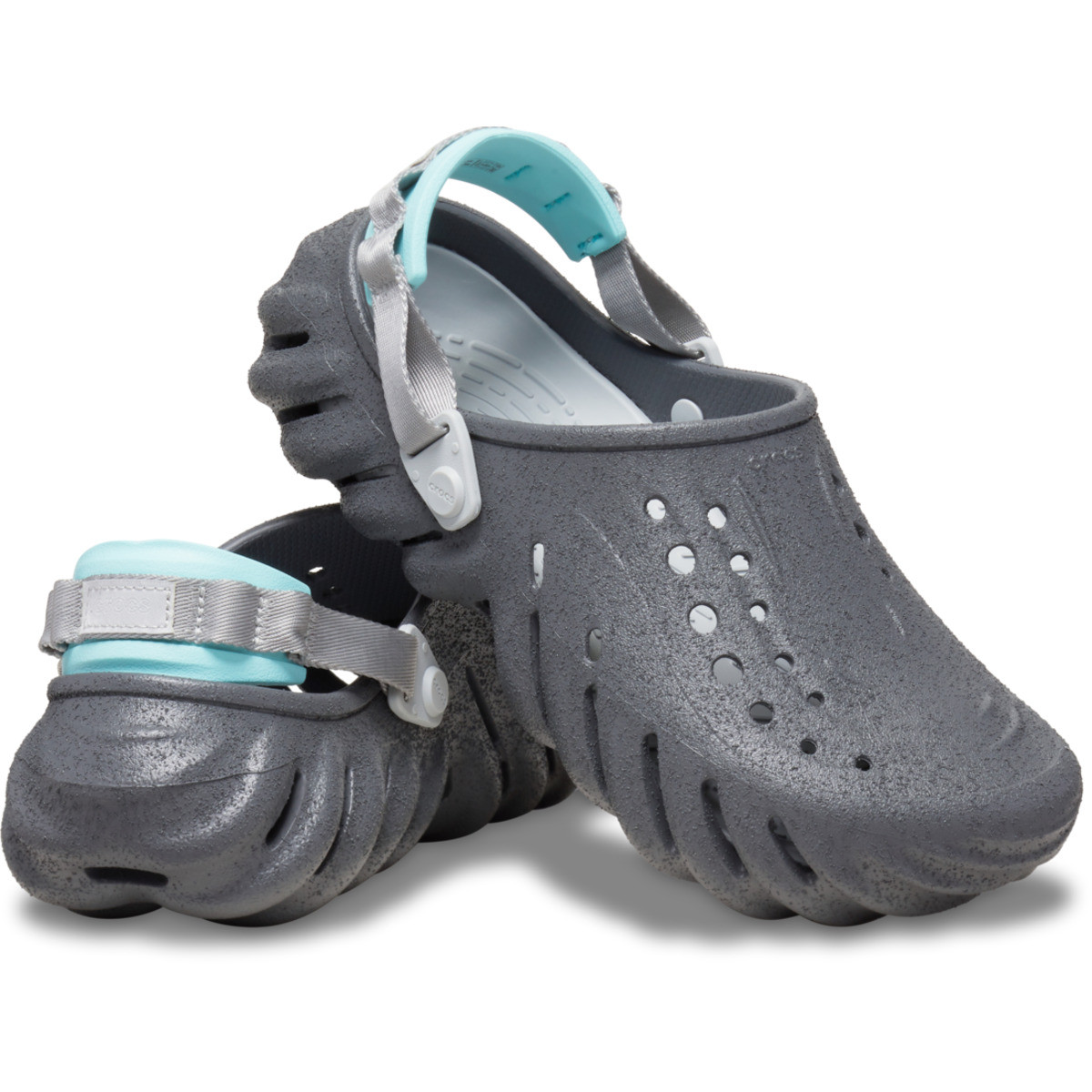 Saboti Crocs Echo Sandstorm Clog Gri - Slate Grey/Multi - poza 3