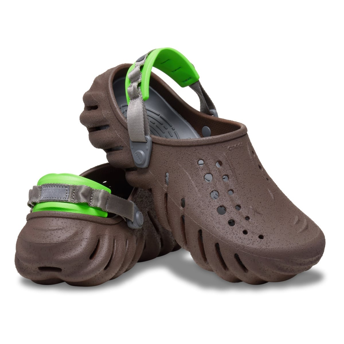 Saboti Crocs Echo Sandstorm Clog Maro - Coffee/Multi - poza 3