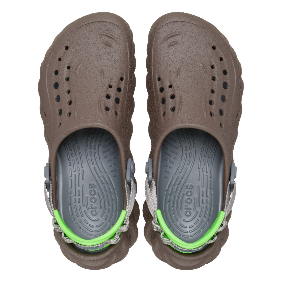 Saboti Crocs Echo Sandstorm Clog Maro - Coffee/Multi - poza 4