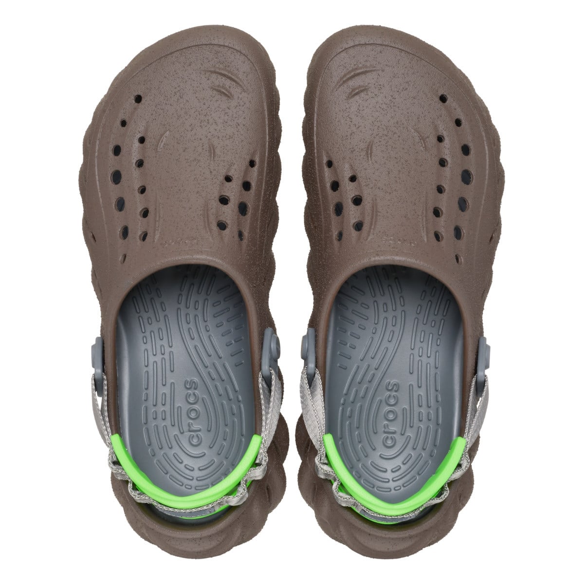 Saboti Crocs Echo Sandstorm Clog Maro - Coffee/Multi - poza 4