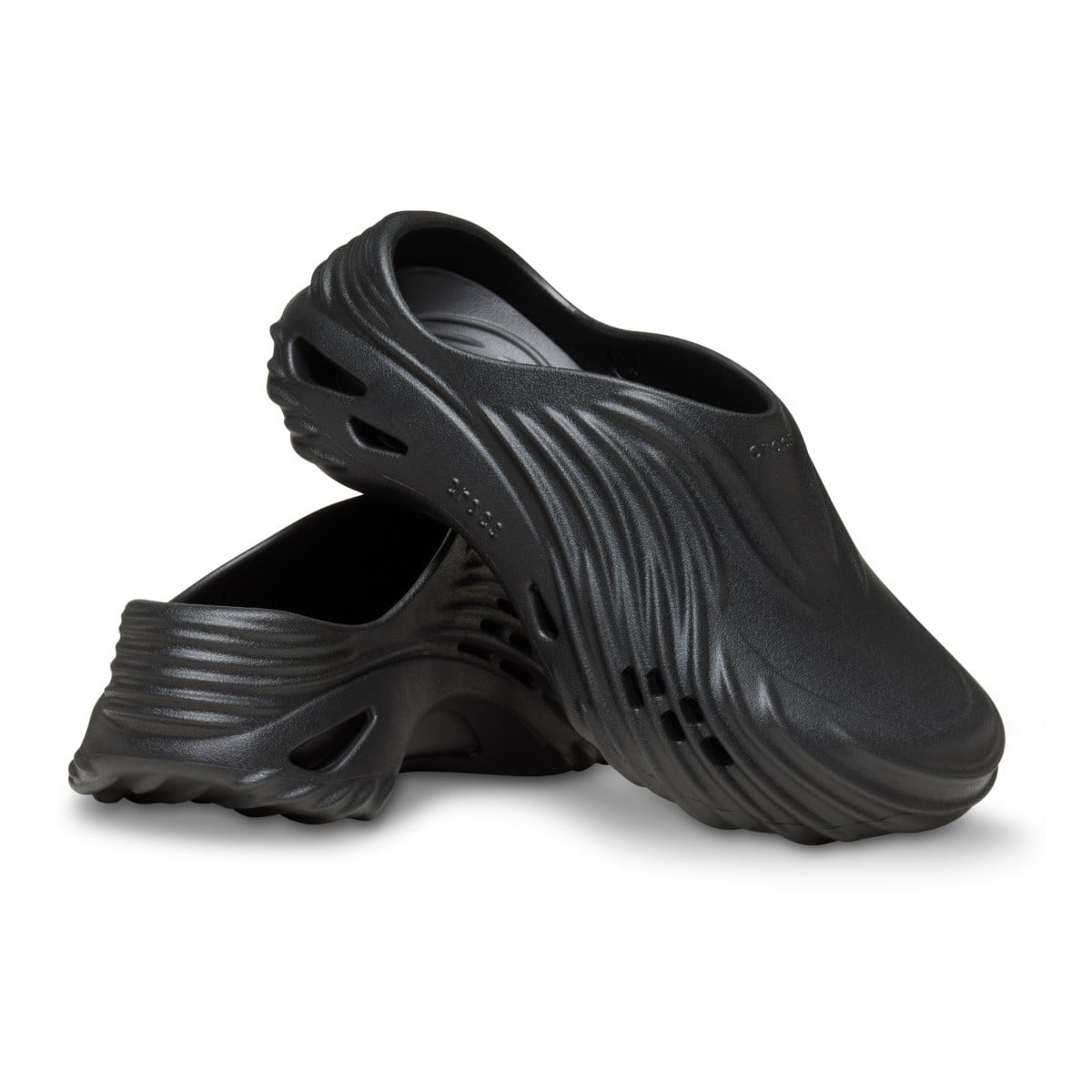 Saboti Crocs Echo Wave Negru - Black/Black - poza 4