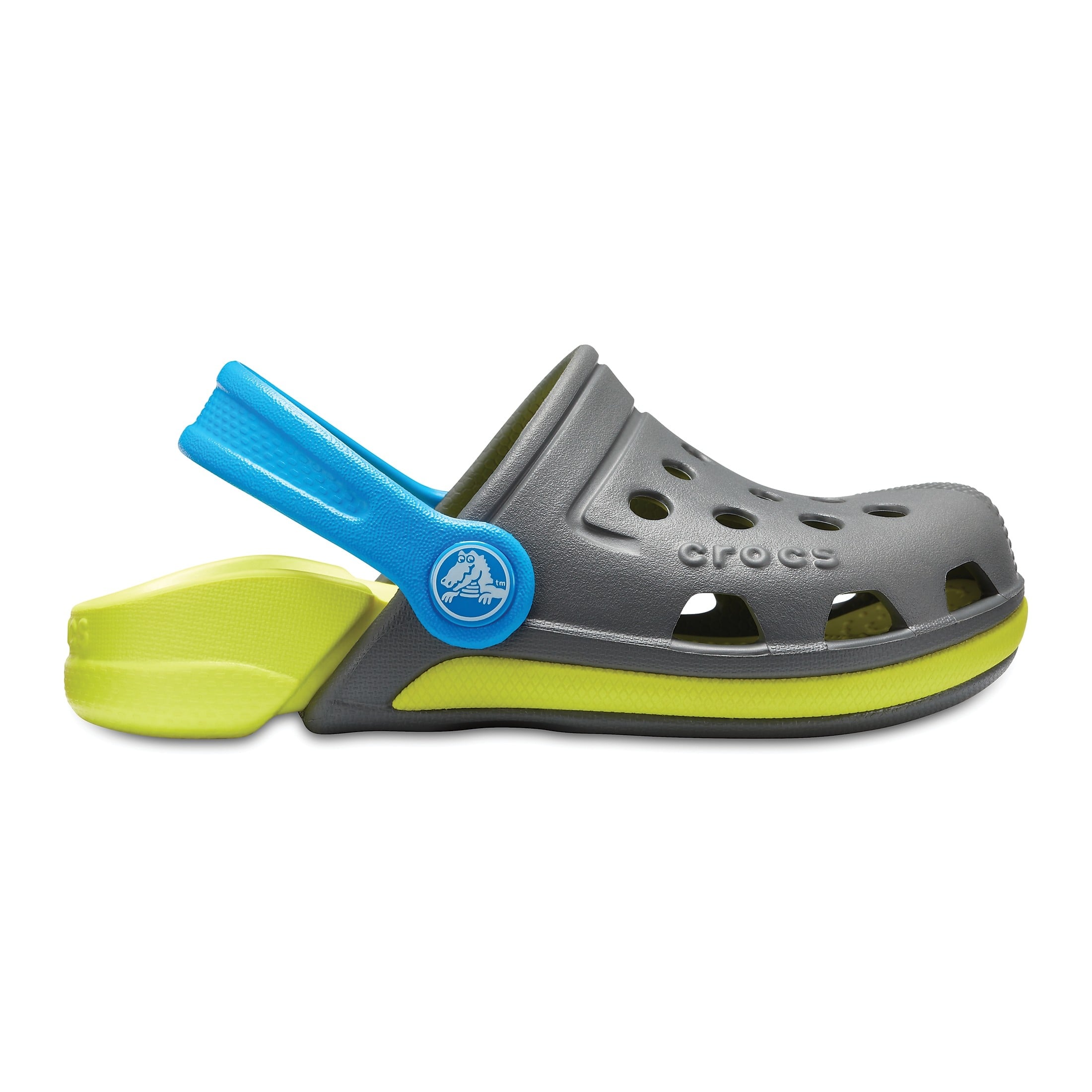 Saboti Crocs Electro III Gri - Slate Grey/Tennis Ball Green - poza 1