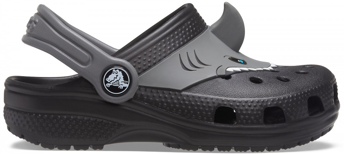 Saboți Crocs Fun Lab Classic I AM Shark Clog Negru - Black - poza 2